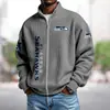 Sudadera Deportiva con Capucha y Cremallera de Talla Grande, Estilo Holgado, Estampado Digital 3D, Camisetas de Equipo de la NBA Transfronterizas Europeas y Americanas