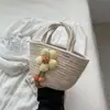 2026 Nuevo Estilo Bolso de Mano de Verano para Mujer Bolso Tote Tejido Bolsa de Mano de Cuerda de Algodón para Viaje y Playa Venta al por Mayor Transfronteriza