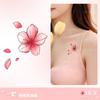 Pegatinas de Tatuaje de Flor de Cerezo Rosa para Mujeres, Impermeables y de Larga Duración, Clavícula, Muñeca, Brazo, Romántico, Fresco, Pequeño, Pintura de Patrón Pequeño