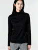 Camiseta de manga larga para mujer para primavera y otoño, ajuste ceñido casual de otoño, cuello redondo y cuello en V, prenda base cálida para fitness y running