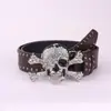 Cinto Y2K Hot Girl Milenar Americano Feminino Europeu e Americano Feng Shui Diamante Caveira Rebite Decorado Mais Fácil de Combinar com Jeans Cinto