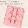 Molde de silicona para hornear de 10 garras de gato y 18 huesos, molde para galletas de mascotas, molde DIY para pastel de arroz, molde de gota