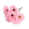 Gerbera Artificial Transfronteriza Flor Artificial Individual Decoración de Mesa Embellecimiento de Gabinete Arreglo Floral de Hotel Accesorios de Fotografía En Stock