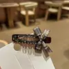 Pinza para el pelo de cuadros súper de hadas con lazo dulce, pinza lateral, lindo, retro, simple, accesorios para el pelo, tocado, pinza para coleta, pinza para flequillo