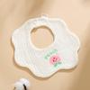 Toalla de saliva de gasa de seis capas clase a bolsillo para comida de niños babero de pétalo de algodón para bebé babero de algodón para recién nacido