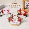 Diadema Navideña Transfronteriza para Niñas Pasador de Astas Lindo Pasador para Bebé Pinza para Oreja de Ciervo de Peluche Aro para el Cabello Accesorios para el Cabello