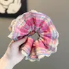 Ligas para el Cabello Estilo Bosque de Primavera, Nuevas Diademas Florales de Encaje Estilo Coreano, Scrunchies a Cuadros, Cuerdas para el Cabello, Accesorios para el Cabello
