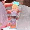 Adequado para Apple Iwatch11 S10 Resina Colorida Acrílico Transparente Pulseira de Relógio de Três Contas 20mm