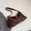 Bolsa de Ombro Feminina Simples Retrô Moda Casual Personalizada Bolsa Tote Nova Tendência 2025 Bolsa Transversal