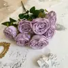 Caja de regalo de ramo de rosas de princesa de 7 cabezas materiales cabezas de flor de rosa DIY para arreglos florales de boda decoración