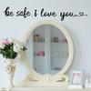 Te Amo Carta de San Valentín Adhesivo Autoadhesivo N1665 Transfronterizo Inglés Sala de Estar Dormitorio Pegatina Decorativa de Pared