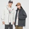 Jaqueta com Capuz Nova para Casal para Uso Externo, Jaqueta de Trabalho de Marca Moderna, Jaqueta de Montanhismo Três-Resistente, Blusa Masculina Estilo Montanha
