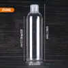 Botellas de Plástico Transparentes con Tapa Flip-Top de 30ml 50ml 100ml Tapa de Mariposa Botellas Dispensadoras de Líquidos Cosméticos