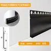 Rodapié Empotrado de Aleación de Aluminio con Yeso Pre-Empotrado, Zoclo de Piso en Forma de L, Rodapié Metálico Empotrado Invisible Oculto en Forma de H