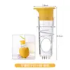 Exprimidor de limón, grado alimenticio, extractor de jugo mini manual portátil para el hogar, herramienta simple para exprimir y filtrar jugo
