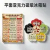 Tabela de Referência Rápida de Saúde de Doze Horas Ímã Plano de Acrílico para Geladeira Adesivo Magnético para Clínica de Medicina Chinesa Adesivo Criativo para Geladeira com Embalagem