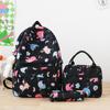 Mochila de dibujos animados linda de aspecto alto, mochila pequeña y fresca, mochila escolar para mujer de secundaria, aislamiento, mochila para bento, juego de tres piezas