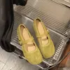Zapatos Mary Jane dulces y de diseño único para niñas, punta redonda, nuevo estilo de otoño 2026 para mujer, zapatos bajos de una correa