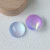 Parche semicírculo láser color sólido 19 mm accesorios resina DIY pendientes accesorios para el cabello material para funda de teléfono femenina venta al por mayor