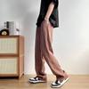 Calças Casuais Masculinas de Verão Finas com Caimento de Seda Gelada Estilo Coreano Soltas bf Calças Retas da Moda