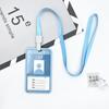 Transparente borda-coberta de silicone certificado conjunto de colarinho branco cartão de identificação cartão de trabalho titular do cartão de comércio exterior atacado ônibus IC capa protetora