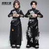 Ropa Infantil de Street Dance Moderna para Niños y Niñas Chaleco Genial Conjunto Holgado Hip-Hop Atuendo de Año Nuevo para Actuación Infantil