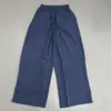 Pantalones Anchos Arrugados para Mujer, Cintura Elástica con Cordón, Pantalones Largos, Nuevo Estilo Primavera, Corte Holgado, Adelgazantes, Pantalones Casuales Versátiles