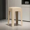 Banqueta Uso Doméstico Espessada Empilhável Resistente Plástico Sala de Estar Jantar Simples Antiderrapante Mesa de Jantar Banqueta Alta Assento Macio Quadrada