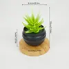 Mini bonsai artificial verde estilo nórdico, criativo, minimalista, para decoração de mesa de casa e escritório