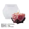 Coração Geométrico Transfronteiriço Design de Rosa Velas Perfumadas Artesanais DIY Moldes de Silicone Lembrança de Gesso