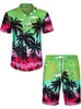 2025 Aliexpress Nueva Camisa para Hombre Camisa de Manga Corta Hawaiana Top Cubano Estampado 3D para Hombre
