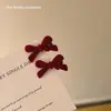 Presilha de Cabelo Pequena com Laço de Veludo Outono e Inverno, Grampo de Cabelo Tendência Novo Estilo 2026 para Mulheres, Acessório de Cabelo
