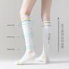 Calcetines de Compresión, Calcetines de Pantorrilla, Tubo Largo Verano Cuerda para Saltar, Fitness Deportes Yoga Adelgazamiento de Piernas, Calcetines de Compresión Profesionales de Verano para Correr para Mujer