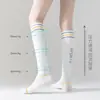 Calcetines de compresión para pantorrillas de running para mujer, Calcetines de compresión muscular para energía y adelgazamiento de piernas para yoga, Calcetines deportivos para fitness y saltar la cuerda