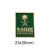 Emblema Nacional da Arábia Saudita Insígnia Adesivo de Telefone Padrão Palmeira Faca Curva Insígnia de Metal Presente Comemorativo Fonte de Fábrica Transfronteiriça