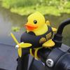Lindo Pato Amarillo Submarino Adornos de Pato para Coche Motocicleta Autopropulsada Motocicleta Eléctrica Adornos de Coche a Batería Accesorios