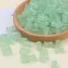 Contas de Bambu Imitação Jade de Vidro 8*12mm com Furo Contas Soltas Materiais DIY para Artesanato com Acessórios para Pulseira Colar Joias