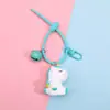 Novo chaveiro de unicórnio em resina personalidade pingente de bolsa para casal chaveiro de boneca fofa pequeno presente atacado