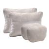 Venta al por mayor de fábrica Almohada cervical para reposacabezas de coche grado S, gamuza de algodón puro, cómoda, reductora de fatiga, almohada lumbar de soporte lumbar