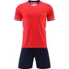 Novos uniformes de futebol feitos sob medida para comércio exterior, respiráveis e de secagem rápida, conjunto de manga curta xadrez pequeno semi-brilhante, camisa para competição e treino