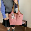 Nuevo Bolso de Hombro Grande de Gamuza de Moda Otoñal para Mujer, Bolso de Mano de Alta Gama, Bolso Pequeño Versátil de Color Sólido de Moda