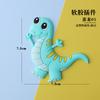 Ornamento Decorativo de Bolo de Dinossauro Tiranossauro Rex Verde Dinossauro Pequeno Menino Bebê Aniversário Infantil Cartão Plug-in