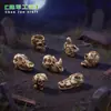 Nuevo producto transfronterizo: cráneo de animal dañado, adecuado para paisajismo exterior, decoraciones DIY y figuras de resina en miniatura