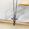 Cadena Sencilla de Petalos Huecos y Cruz con Olas de Agua, Collar de Acero Inoxidable de Moda Estilo Europeo y Americano para Mujer, Nueva Joyería Transfronteriza