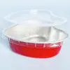 Taza para Hornear Color Amor Engrosada Taza para Pudín Mousse Pastel Especial para Horno Caja Resistente al Horno de Papel de Aluminio Portador de Pastel de Luna