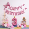 Globos de Letras Feliz Cumpleaños Globos de Feliz Cumpleaños para Niños Decoración de Fiesta de Cumpleaños Sensación de Alta Gama