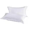 Fundas de almohada de algodón 100% para hoteles de alta calificación, satén de algodón puro, ropa de cama hecha a medida para casas de huéspedes y hoteles, ropa de cama blanca para hoteles