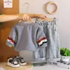 Conjunto de Dos Piezas Camisa Casual para Niños 2025 Nuevo Elegante Dibujos Animados Perrito Cuello Redondo Sudadera de Moda Otoño para Bebé Tendencia
