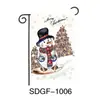 Tela de Fondo Navideño Transfronteriza Personalizada Bandera de Jardín Pareja Cortina de Puerta Pancarta Navideña Bandera de Fiesta para Puerta Decoración