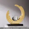 Arte Abstracto Minimalista Moderno Adornos Morales de la Fortuna Rodante Decoraciones para Sala de Estar Mueble de TV Pasillo de Hotel Regalos